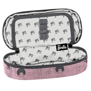 Školní pouzdro Barbie Růžovo-šedé pevné-5